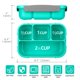 thumbnail image 3 of Lonchera Vensp Bento para adultos, 1300 ml, 4 compartimentos con tenedor, color verde, 3 of 7