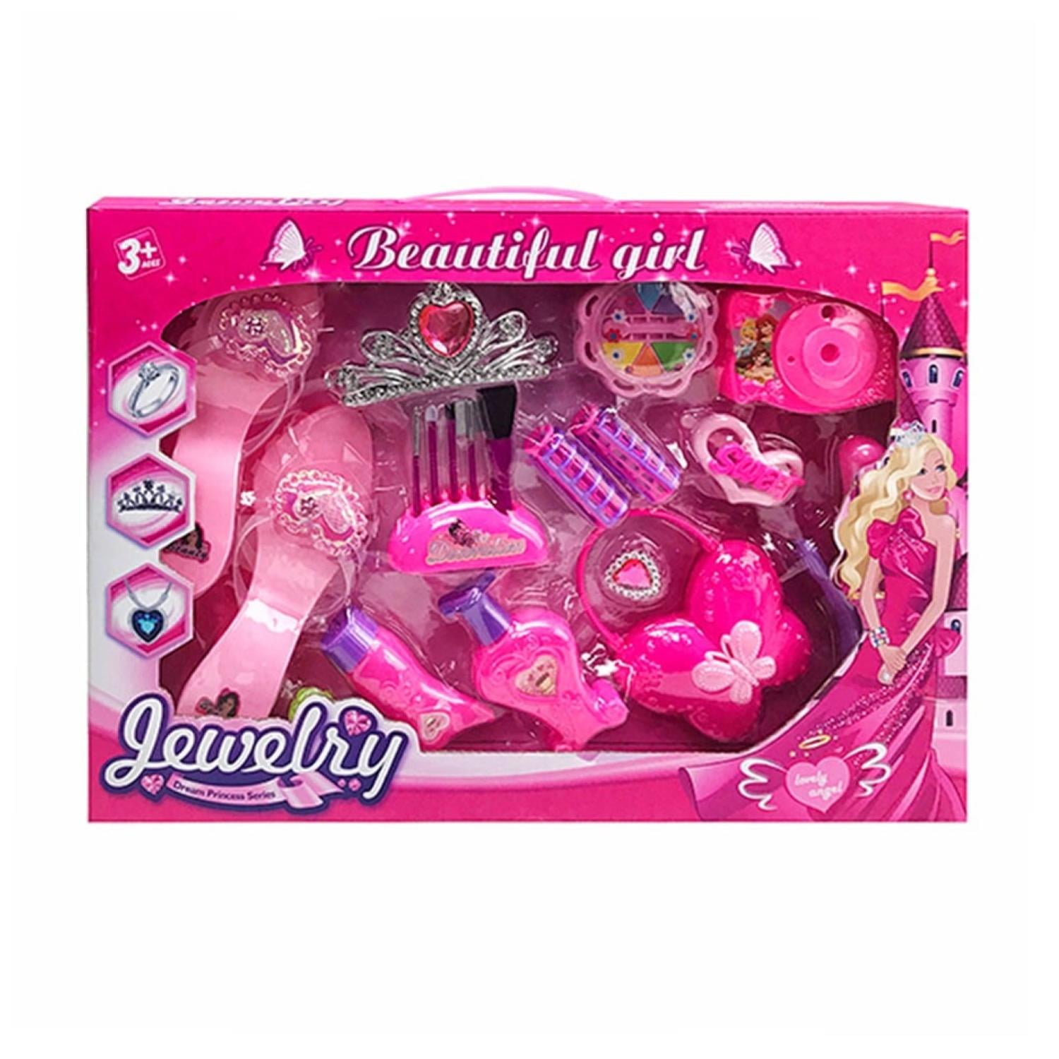 Total Click - Juguete Set De Belleza Infantil Con Acceosrios De Princesa