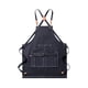 thumbnail image 1 of Delantal De Lona Con Bolsillo Delantal De Chef Ajustable Para El Hogar Restaurante Taller Negro, 1 of 3