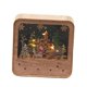 thumbnail image 5 of Casa De Nieve Navideña, Regalo De Navidad Para Niños, Cabaña De Troncos Brillante Para Fiesta, Casa De Vacaciones, Color Madera Cuadrado, 5 of 5