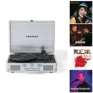 Tornamesa Crosley/ Cruiser Deluxe Bt Silver + 4Lp Exclusivos