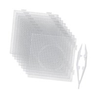 Bothyi - Tableros De Clavijas Con Cuentas Fusibles Cuadradas Que Mejoran La Habilidad Práctica Tableros De Cuentas Transparentes De 5 Mm