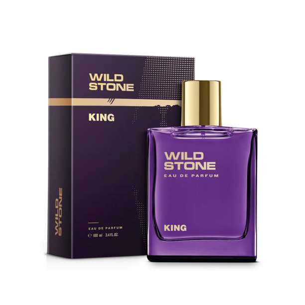 Wild Stone King Perfume para Hombre | Eau De Parfum de Lujo | Fragancia Duradera | Perfume Premium para Hombre con Notas Amaderadas y Orientales 100 ml 3.4 Fl oz | Vegano | Ingredientes Naturales