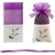 thumbnail image 1 of 15 bolsitas con estampado de lavanda para almacenar capullos de lavanda, hierbas, rosas, cintas de gasa de oganza, bolsas de algodón y ramio., 1 of 7
