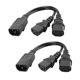 thumbnail image 3 of 2 Piezas IEC320-C14 A 2C13 Cable Adaptador De Corriente Macho A Hembra PDU / UPS Server, 3 of 5