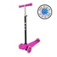 thumbnail image 2 of Scooter Monopatin 3 Ruedas Luces Barra Ajustable 86cm Rosa Bex, 2 of 7