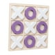thumbnail image 4 of Juego De Madera Tic TAC Toe Ocio Inteligente Divertido Juego De Mesa Para Niños Adultos Blanco Violeta, 4 of 5