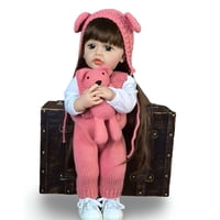 Genérico - Muñeca Bebé Realista De 55 Cm 100% Silicon Con Traje Y Accesorios