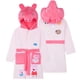 thumbnail image 2 of Bata Para Niñas Pequeñas Forro Polar Suave Con Capucha Rosa, 2 of 5
