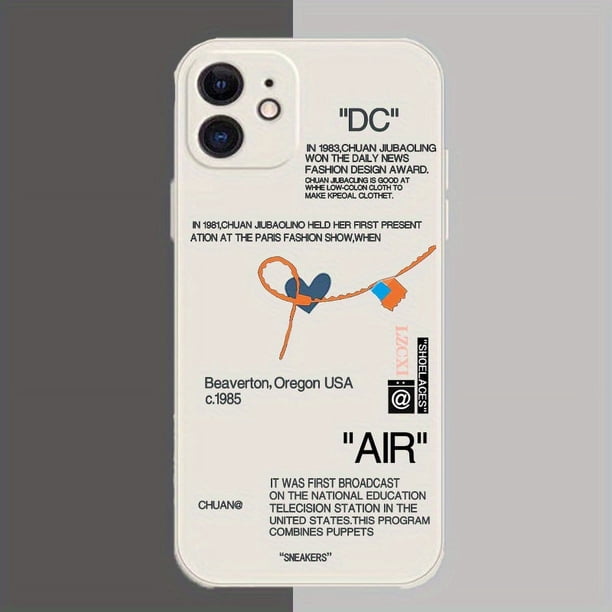 Sleek & Stylish Sneaker Phone Cases for iPhone 14, 13, 12, 11, XR, X, XS, 7 Plus - Choose White or Black Label!