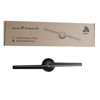 Castletec - Ventilador Proyector Holográfico 3D 43 Cm 224 Led