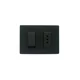 thumbnail image 1 of Interruptor Armado 9/12 + enchufe 10A Noir Mate Sinthesi, 1 of 3