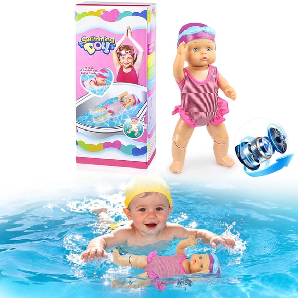 Muñeca Nadadora 2026 Impermeable Eléctrica De 33 Cm