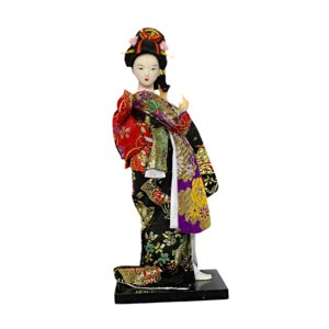 Magideal - Muñeca Japonesa Figura Estatua De Colección Adorno Tradicional Centro De Mesa Escultura Dama Material Resina Adecuada Para Decoración De Hogar Estilo B