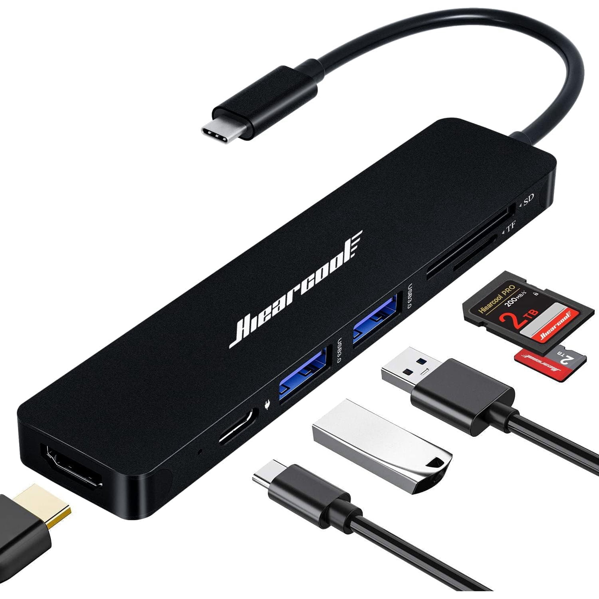 Adaptador Multipuerto Usb C Hub Hiearcool Para Macbook Pro/air