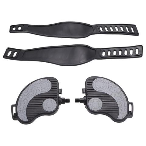 Magideal - Pedal De Bicicleta Estática Multiusos Con Correa Ajustable, Máquina Elíptica Duradera, Pedal De Entrenamiento Para Gimnasio, Deportes De Interior , A A