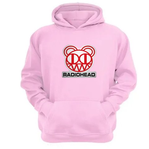 Genérico - Polerón Canguro Radiohead Rosa Talla Xs Unisex