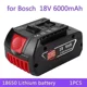 thumbnail image 1 of Batería de Iones de Litio Recargable de 18V 6.0Ah, Adecuada para Bos.-ch drill BAT609 Bat609g, Bat618, Bat618g, Bat614, 1 of 7
