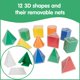 thumbnail image 3 of Set de sólidos geométricos edxeducation 2D3D con 24 formas para niños, 3 of 8