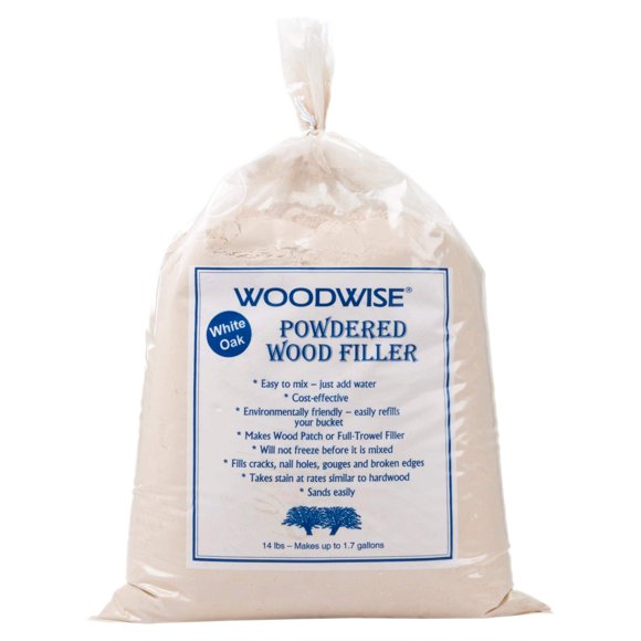 Relleno para madera Woodwise, roble blanco, 14 libras/6,35 kg