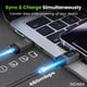 thumbnail image 4 of Cable USB-C GEARit 100W Carga Rápida 1 m Trenzado Gris, 4 of 9