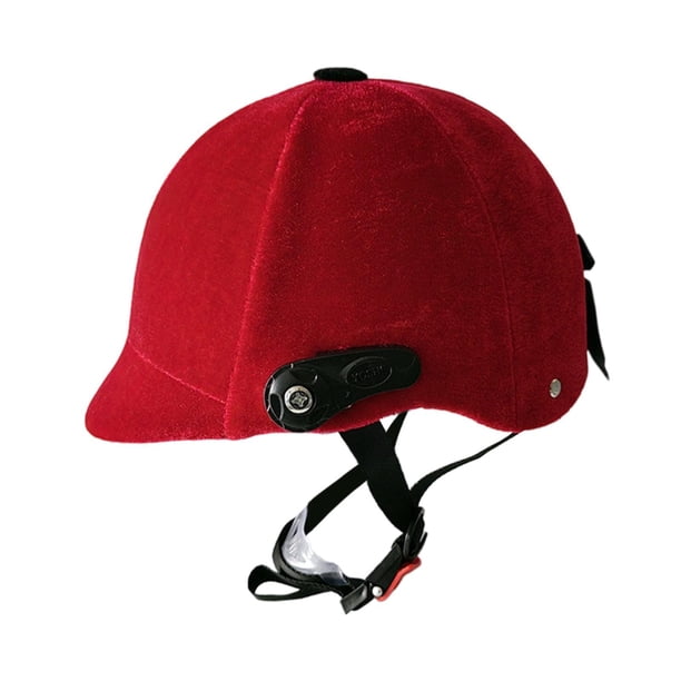Casco de Equitación de Terciopelo con Caparazón PP Interior Transpirable Y Círculo Ajustable Ergonómico Adecuado para Aficionados a La Equitación Acti Sin espejo