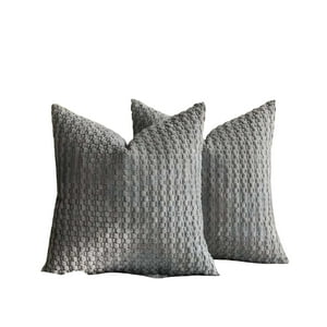 Genérico - Pack De 2 Fundas De Cojines Diseño De Maiz 45Cm X 45 Cm Gris
