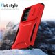 thumbnail image 3 of Funda Resistente para Samsung Galaxy S23 Plus con Tapa Deslizante y Protección Militar Rojo, 3 of 6