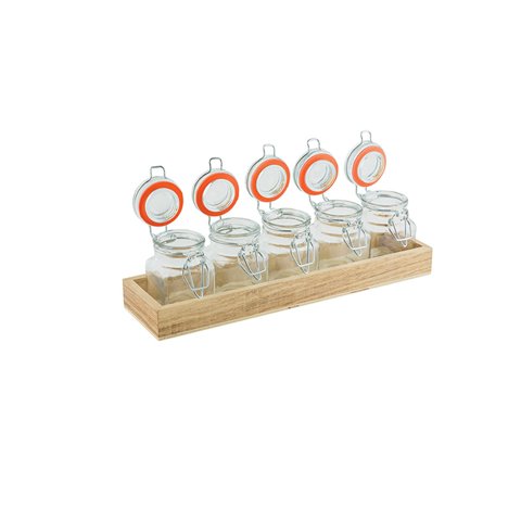 Tablecraft - Set De Seis Piezas De Frascos 71 Cc