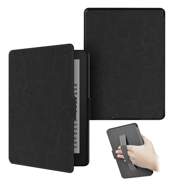 Funda GANGXUN Compatible con Kindle paperwhite 3/2/1 – Diseño con Correa de Mano, Modo Automático, Cuero PU Vintage