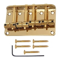 Magideal - Puentes De Puente De Bajos Ajustables, Reemplazo De Cola, Pieza Trasera De Puente De Bajos De De Metal De 80Mm, Para Piezas De Herramientas , Dorado