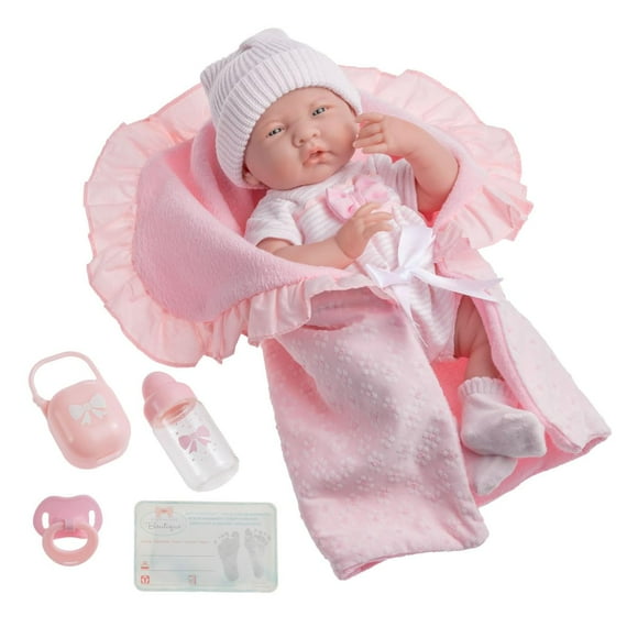 Muñeca JC Toys Berenguer Boutique La Newborn 15.5 pulgadas con accesorios