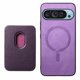 thumbnail image 1 of Funda de Cuero Magnética con Tarjetero para Google Pixel 9 Cubierta Delgada Morado, 1 of 5
