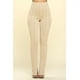 thumbnail image 1 of Leggings de Punto de Tiro Alto Color Avena M, 1 of 5