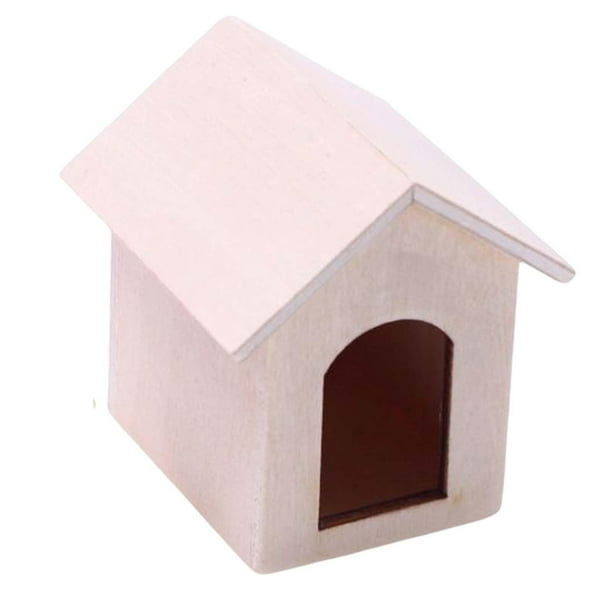 Adornos Para Casa De Perros Y Gatos En Miniatura A Escala 1/12, Accesorios Para Muñecas, Decoración Blanca