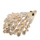 thumbnail image 2 of Cute Sparkle Rhinestone Hedgehog Porcupine Shape Animal Brooch Pin Gold, 2 of 5