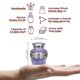 thumbnail image 3 of Urnas crematorias Trupoint Memorials, tamaño pequeño, color morado, juego de 4, 3 of 6