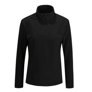 Andesland - Polera Ii Capa Micropolar Liso Medio Cierre Mujer