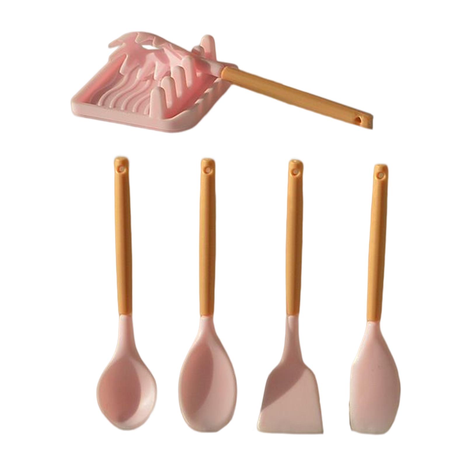 Bothyi - Juego De Utensilios De Cocina Para Casa De Muñecas, Accesorios Ricos, Adorno Para Casa De Muñecas 1:6, Rosa