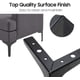 thumbnail image 4 of Patas para muebles de 17,5 cm (7"), 4 patas triangulares de metal modernas con forma de diamante, ideales para armarios, sofás, sillones y otomanas., 4 of 6