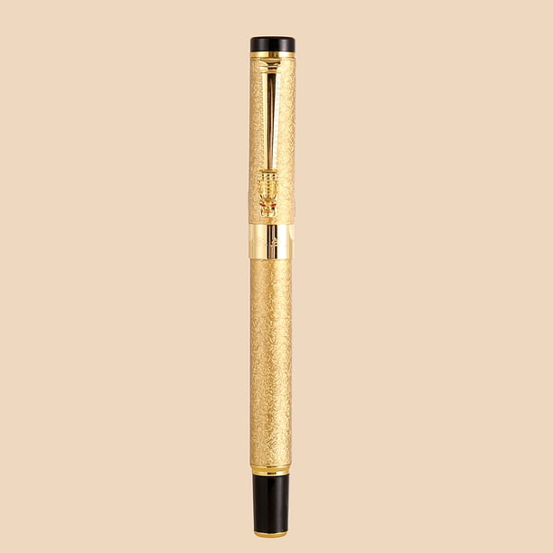 Experience the Elegance of 1pc Matte Metal Fountain Pen with Iridium Nib 0.5mm for Daily Writing, Business, Office, Students Practice and Calligraphy - Ink Included