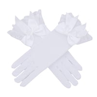 Bothyi - Guantes De Encaje Para Mujer, Guantes Duraderos Para Disfraces, Para Bodas, Banquetes, Fiestas Nocturnas, Color Blanco