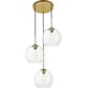 thumbnail image 1 of Lámpara Colgante Elegant Lighting Baxter de 3 Luces en Latón 110V, 1 of 9