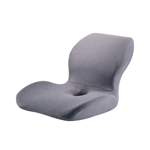 Ioensy - Cojín De Espuma Viscoelástica Para Silla De Oficina, Almohadillas Blandas Para Silla Para Conducción De Automóviles, Oficina, Hogar, Gris Claro