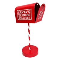 Magideal - Estatua De Buzón De Navidad, Decoración Navideña, Decoración Del Hogar, Coleccionable, Figura De Buzón, Buzón De Papá Noel Para Fiestas En Interiores