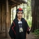 thumbnail image 1 of Traje Tipico Mapuche Niño Manta y Trarilonco (cintillo), 1 of 3