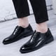 thumbnail image 2 of Zapatos de cuero para hombre, zapatos de hombre, zapatos de primavera y otoño, zapatos de cuero casuales negros para jóvenes, zapatos de cuero de vestir para hombre, 2 of 5