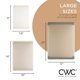 thumbnail image 2 of Juego de tablas de cortar COOK WITH COLOR extra grande de 3 piezas, color marrón, 2 of 7