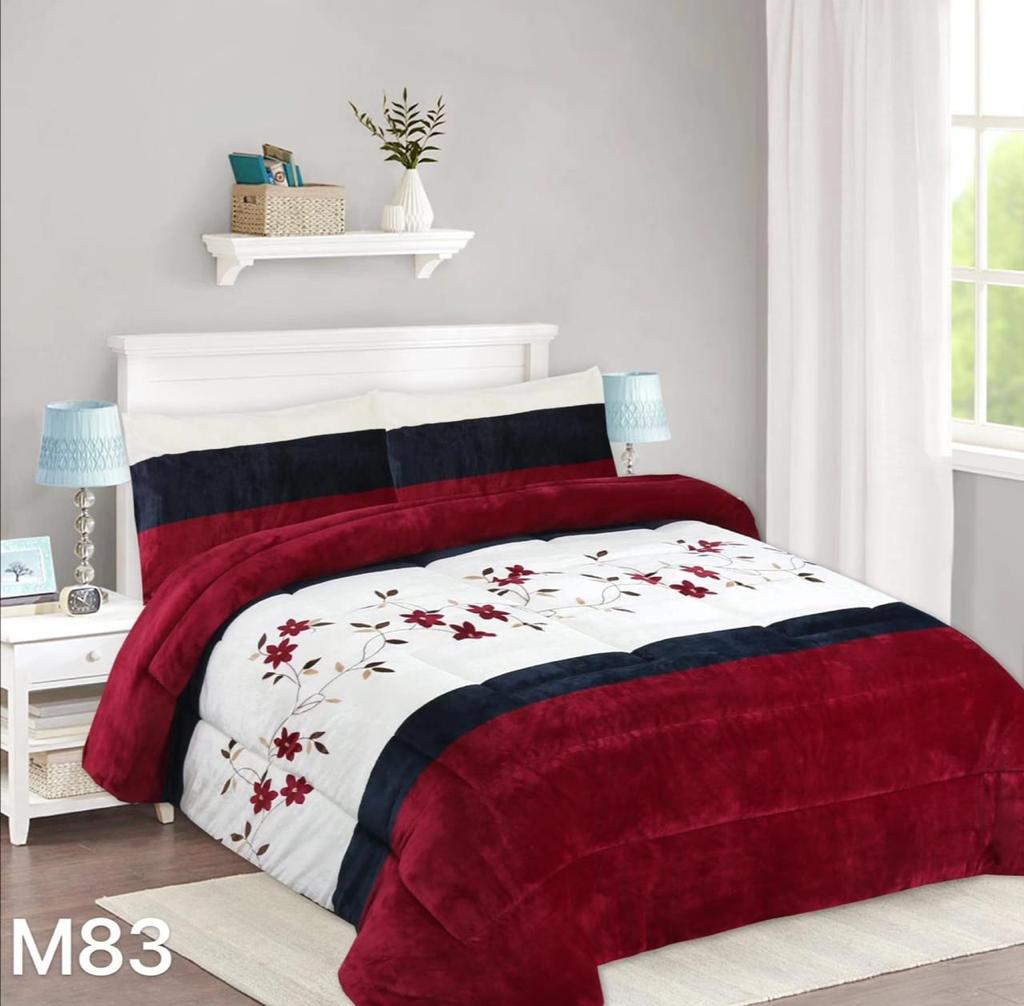 Genérico - Cobertor Chiporro 2 Plazas - Burdeo Hojas