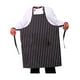 thumbnail image 1 of Pechera O Delantal Gastronomico | Cocina Negro Listado, 1 of 2